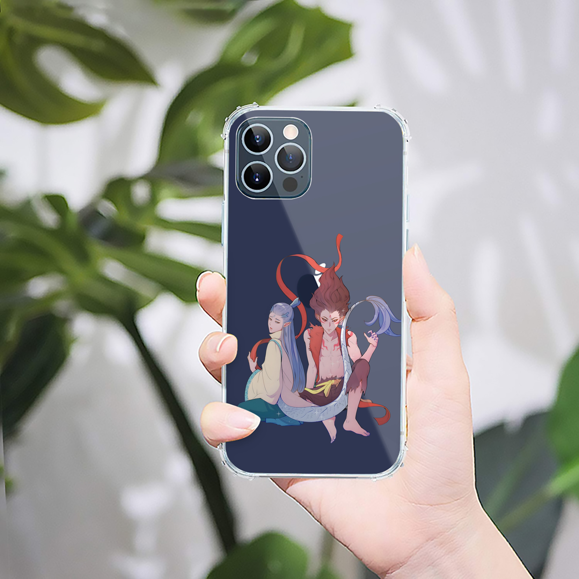 （画像用） Ne Zha 2 ナタ 魔童の大暴れ 【iPhone 12シリーズ対応】透明スマホケース（クリアソフトケース）